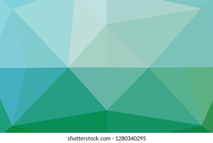 Light Blue, Green vector abstract mosaic background. Colorful abstract illustration with gradient. The completely new template can be used for your brand book.