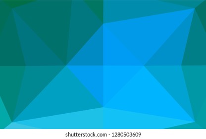 Light Blue, Green vector abstract mosaic background. Shining colored illustration in a Brand new style. The elegant pattern can be used as part of a brand book.