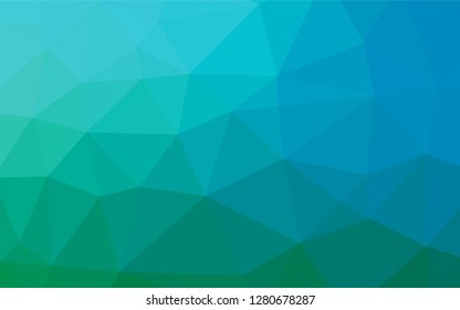 Light Blue, Green vector abstract polygonal layout. Shining colored illustration in a Brand new style. A completely new template for your business design.