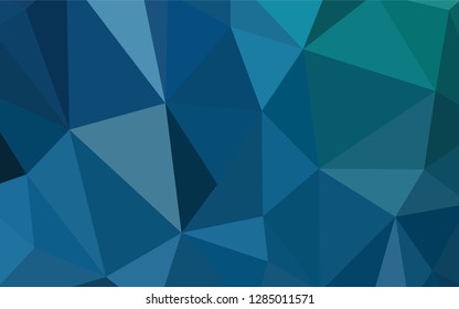 Light Blue, Green vector abstract polygonal background. Geometric illustration in Origami style with gradient.  Polygonal design for your web site.