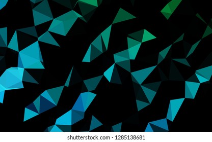 Light Blue, Green vector abstract polygonal cover. Colorful abstract illustration with gradient. Elegant pattern for a brand book.