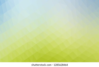 Light Blue, Green vector abstract polygonal layout. Glitter abstract illustration with an elegant design. Polygonal design for your web site.