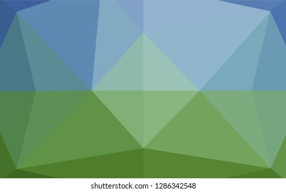 Light Blue, Green vector abstract polygonal texture. An elegant bright illustration with gradient. A completely new template for your business design.