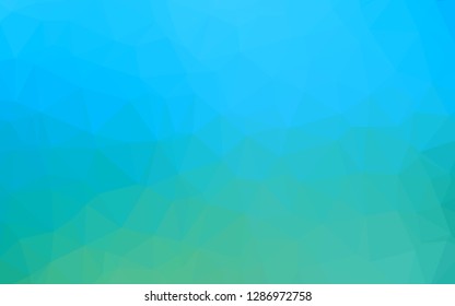 Light Blue, Green vector abstract mosaic background. A vague abstract illustration with gradient. Textured pattern for background.