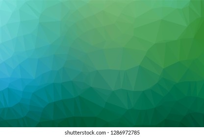 Light Blue, Green vector abstract polygonal layout. Colorful abstract illustration with gradient. The elegant pattern can be used as part of a brand book.