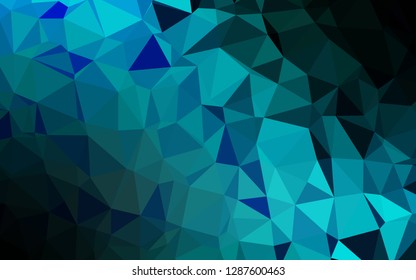 Light Blue, Green vector abstract polygonal texture. Colorful illustration in abstract style with gradient. Completely new design for your business.