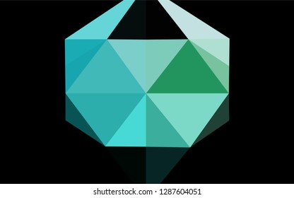 Light Blue, Green vector abstract mosaic background. Colorful illustration in abstract style with gradient. A completely new template for your business design.