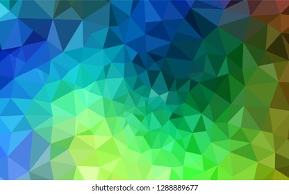 Light Blue, Green vector abstract polygonal background. Polygonal abstract illustration with gradient. Polygonal design for your web site.