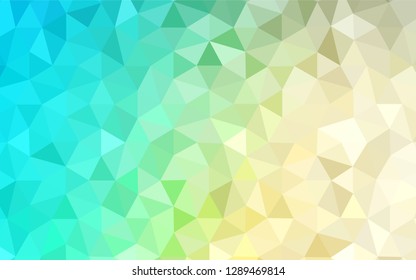 Light Blue, Green vector abstract mosaic background. Colorful abstract illustration with triangles. Brand new style for your business design.