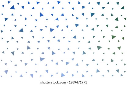 Light Blue, Green vector  abstract polygonal pattern. Modern abstract illustration with triangles. Triangular pattern for your design.