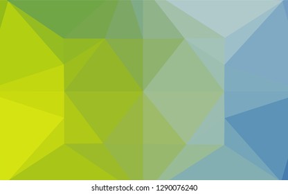 Light Blue, Green vector abstract mosaic pattern. Shining illustration, which consist of triangles. The elegant pattern can be used as part of a brand book.