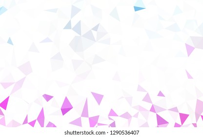 Light Blue, Green vector abstract mosaic background. Shining colorful illustration with triangles. Polygonal design for your web site.