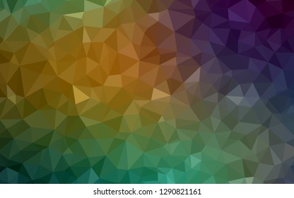 Light Blue, Green vector abstract mosaic background. Creative illustration in halftone style with triangles. Textured pattern for your backgrounds.