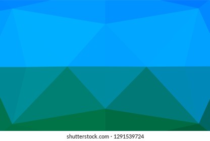 Light Blue, Green vector abstract mosaic pattern. Modern geometrical abstract illustration with gradient. The textured pattern can be used for background.