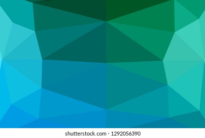 Light Blue, Green vector abstract polygonal texture. Glitter abstract illustration with an elegant design. Brand new design for your business.