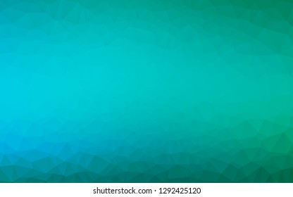 Light Blue, Green vector abstract polygonal texture. An elegant bright illustration with gradient. Brand new design for your business.