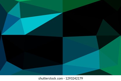 Light Blue, Green vector abstract polygonal cover. Shining colored illustration in a Brand new style. Polygonal design for your web site.