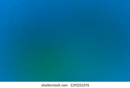 Light Blue, Green vector abstract mosaic backdrop. Shining illustration, which consist of triangles. Triangular pattern for your business design.