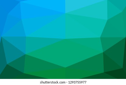 Light Blue, Green vector abstract mosaic pattern. Colorful illustration in abstract style with gradient. New texture for your design.