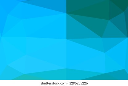 Light Blue, Green vector abstract polygonal layout. A completely new color illustration in a vague style. Completely new template for your business design.