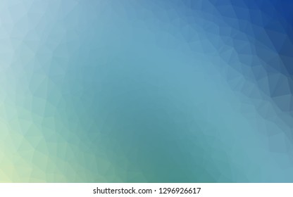 Light Blue, Green vector abstract polygonal texture. Brand new colorful illustration in with gradient. Template for your brand book.