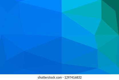 Light Blue, Green vector abstract polygonal layout. Shining colored illustration in a Brand new style. Brand new design for your business.