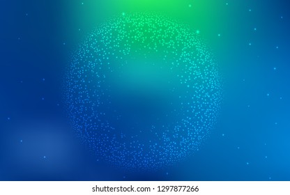 Light Blue, Green vector abstract bright template. Glitter abstract illustration with gradient design. Background for a cell phone.