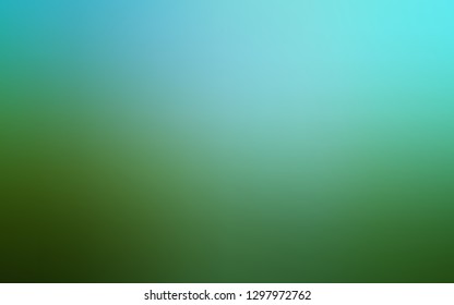 Light Blue, Green vector abstract blurred background. Glitter abstract illustration with gradient design. New style for your business design.