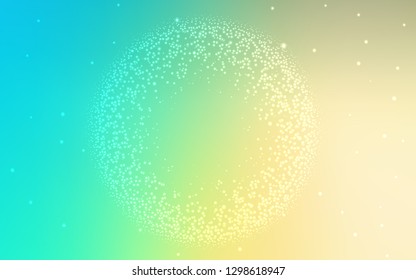 Light Blue, Green vector abstract bright template. Creative illustration in halftone style with gradient. New design for your business.