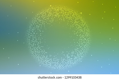 Light Blue, Green vector abstract layout. Glitter abstract illustration with gradient design. Background for a cell phone.