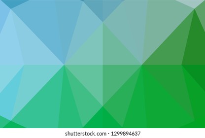 Light Blue, Green vector abstract mosaic background. An elegant bright illustration with gradient. Brand new style for your business design.