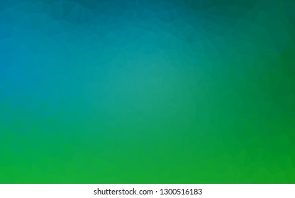 Light Blue, Green vector abstract mosaic background. An elegant bright illustration with gradient. Completely new template for your business design.