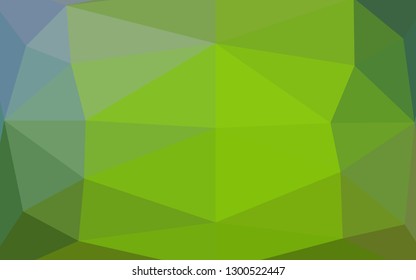Light Blue, Green vector abstract polygonal texture. Shining illustration, which consist of triangles. New texture for your design.