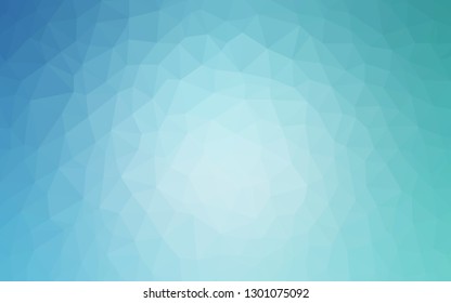 Light Blue, Green vector abstract mosaic background. Glitter abstract illustration with an elegant triangles. Best triangular design for your business.