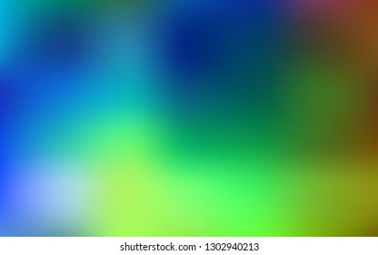 Light Blue, Green vector abstract blurred layout. Glitter abstract illustration with gradient design. Background for designs.