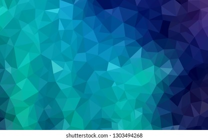 Light Blue, Green vector abstract mosaic pattern. Colorful illustration in abstract style with triangles. A completely new design for your leaflet.
