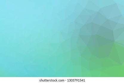 Light Blue, Green vector abstract polygonal layout. Shining colored illustration in a Brand new style. Completely new design for your business.