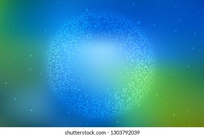 Light Blue, Green vector abstract bright pattern. Glitter abstract illustration with gradient design. Smart design for your work.