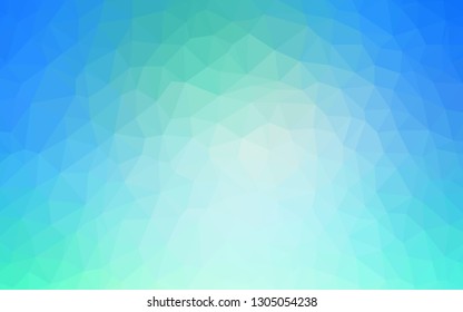 Light Blue, Green vector abstract polygonal background. A completely new color illustration in a polygonal style. New template for your brand book.