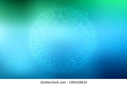 Light Blue, Green vector abstract bright pattern. A completely new colored illustration in blur style. New way of your design.