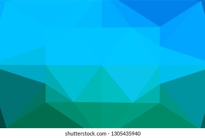 Light Blue, Green vector abstract polygonal texture. An elegant bright illustration with gradient. Brand new design for your business.