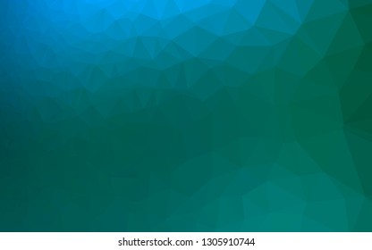 Light Blue, Green vector abstract mosaic pattern. A completely new color illustration in a vague style. Completely new template for your business design.