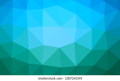 Light Blue, Green vector abstract polygonal layout. Colorful illustration in abstract style with gradient. Brand new style for your business design.