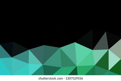Light Blue, Green vector abstract polygonal layout. A sample with polygonal shapes. Completely new template for your business design.