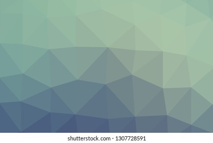 Light Blue, Green vector abstract mosaic background. A sample with polygonal shapes. Template for your brand book.