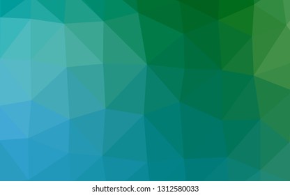 Light Blue, Green vector abstract mosaic background. A completely new color illustration in a vague style. New texture for your design.