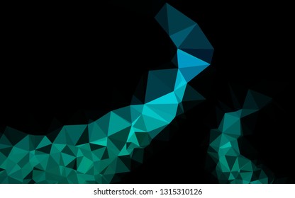 Light Blue, Green vector abstract polygonal cover. Colorful abstract illustration with gradient. Brand new design for your business.