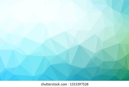 Light Blue, Green vector abstract polygonal cover. Shining colored illustration in a Brand new style. A completely new template for your business design.
