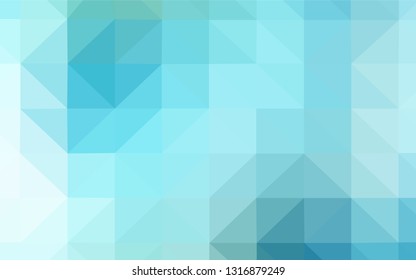 Light Blue, Green vector abstract polygonal background. Geometric illustration in Origami style with gradient.  Pattern for a brand book's backdrop.