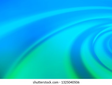 Light Blue, Green vector abstract blurred template. A completely new color illustration in a bokeh style. A completely new template for your design.